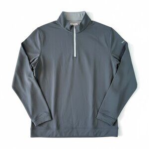 Peter Millar Gray Performance 1/4 Zip Golf Pullover Men's Size XL PNC Embroidery